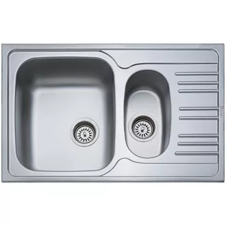 Kevmil KM-50.78GY egymedencés gyümölcsmosós csepptálcás rozsdamentes mosogató - WaterMarkt.hu
