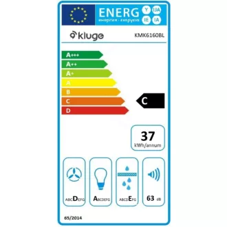 Kluge fali T-alakú fekete páraelszívó, 60cm - WaterMarkt.hu