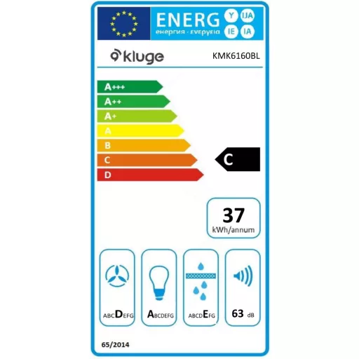 Kluge fali T-alakú fekete páraelszívó, 60cm - WaterMarkt.hu