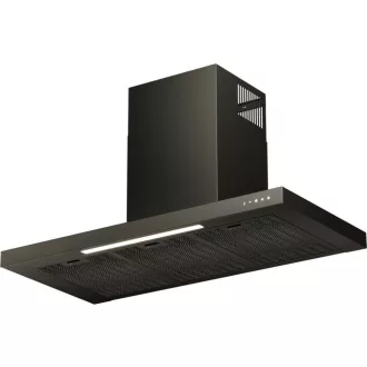 Kluge fali T-alakú fekete páraelszívó, 90cm, üvegfront - WaterMarkt.hu