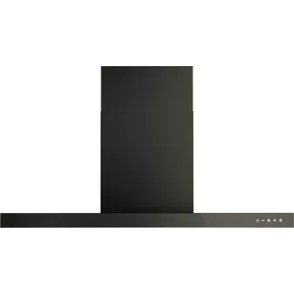 Kluge fali T-alakú fekete páraelszívó, 90cm, üvegfront - WaterMarkt.hu