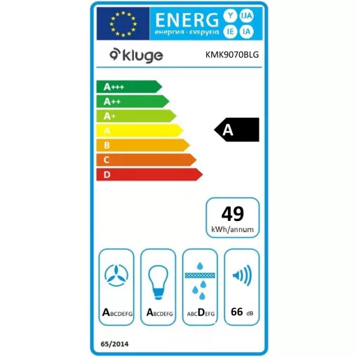 Kluge fali T-alakú fekete páraelszívó, 90cm, üvegfront - WaterMarkt.hu