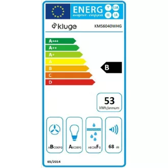 Kluge fali döntött üveg fehér páraelszívó, 60cm - WaterMarkt.hu