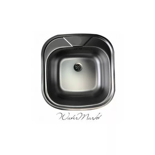 Kevmil KM-48x46 egymedencés íves sarkú rozsdamentes mosogató - WaterMarkt.hu