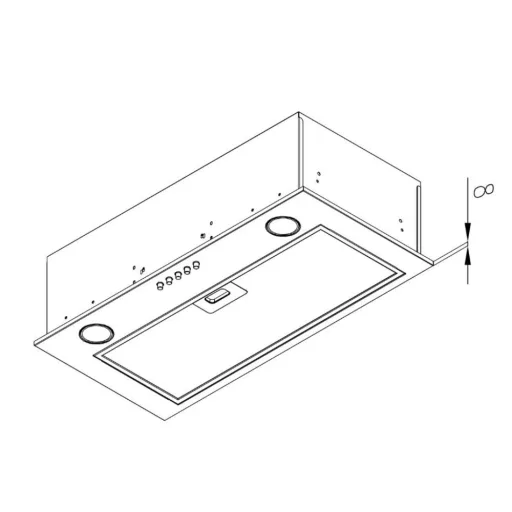 Kluge beépíthető inox páraelszívó, 60cm, 17cm magas - WaterMarkt.hu