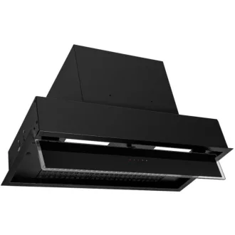 Kluge beépíthető fekete páraelszívó, 60cm, kihajtható fekete üvegpanel - WaterMarkt.hu