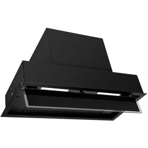 Kluge beépíthető fekete páraelszívó, 60cm, kihajtható fekete üvegpanel - WaterMarkt.hu