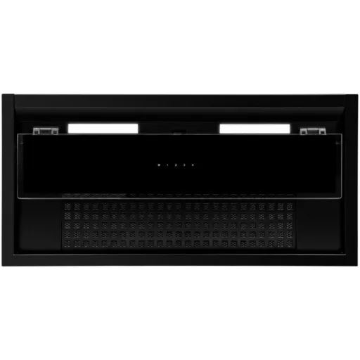 Kluge beépíthető fekete páraelszívó, 60cm, kihajtható fekete üvegpanel - WaterMarkt.hu