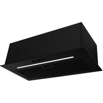 Kluge beépíthető fekete páraelszívó, 60cm, fekete üvegpanel - WaterMarkt.hu