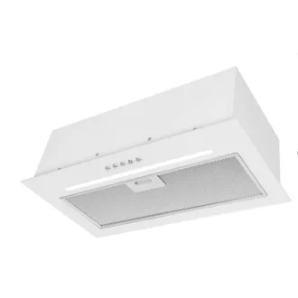 Kluge beépíthető fekete páraelszívó, 60cm, fehér üvegpanel - WaterMarkt.hu