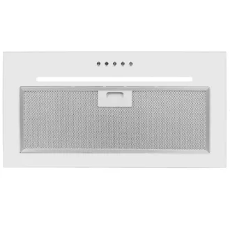 Kluge beépíthető fekete páraelszívó, 60cm, fehér üvegpanel - WaterMarkt.hu