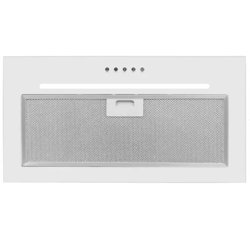 Kluge beépíthető fekete páraelszívó, 60cm, fehér üvegpanel - WaterMarkt.hu