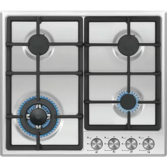 Kluge beépíthető gáz főzőlap, 60 cm, inox, WOK égő - WaterMarkt.hu
