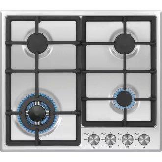 Kluge beépíthető gáz főzőlap, 60 cm, inox, WOK égő - WaterMarkt.hu