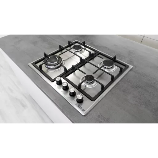 Kluge beépíthető gáz főzőlap, 60 cm, inox, WOK égő - WaterMarkt.hu