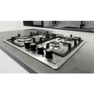 Kluge beépíthető gáz főzőlap, 60 cm, inox, WOK égő - WaterMarkt.hu