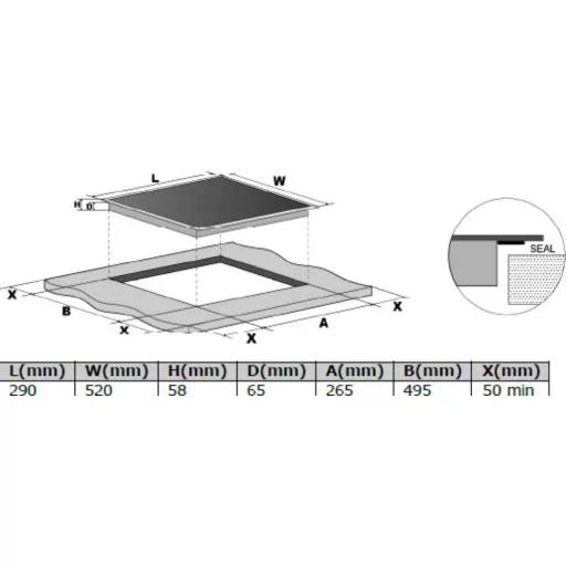 Kluge beépíthető indukciós domino főzőlap, 30cm, fekete ü. - WaterMarkt.hu