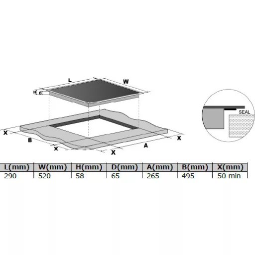 Kluge beépíthető indukciós domino főzőlap, 30cm, fekete ü. - WaterMarkt.hu