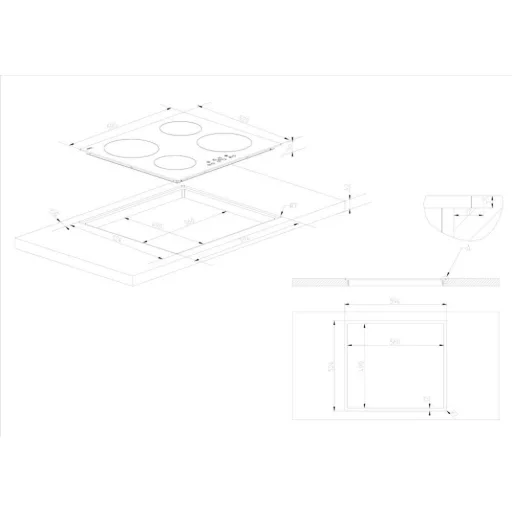 Kluge beépíthető indukciós főzőlap, 60cm, fekete - WaterMarkt.hu