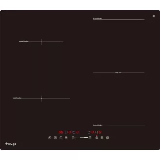 Kluge beépíthető indukciós főzőlap, 60cm, fekete ü., Bridge zóna - WaterMarkt.hu