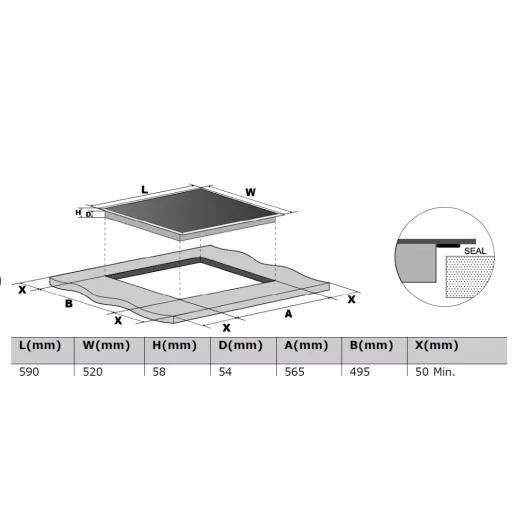 Kluge indukciós főzőlap, 60cm, m.f., fekete ü. - WaterMarkt.hu