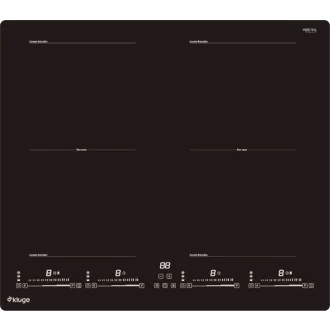 Kluge beépíthető indukciós főzőlap, 60cm, fekete ü., 2 Flexi zóna - WaterMarkt.hu