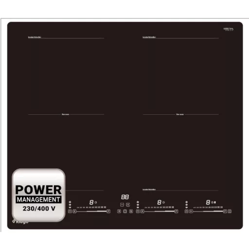 Kluge beépíthető indukciós főzőlap, 60cm, fekete ü., 2 Flexi zóna - WaterMarkt.hu