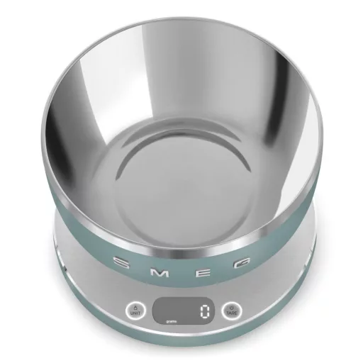 SMEG DIGITÁLIS KONYHAI MÉRLEG, Collezione design, matt smaragdzöld - WaterMarkt.hu