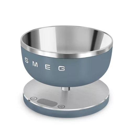SMEG DIGITÁLIS KONYHAI MÉRLEG, Collezione design, matt viharkék - WaterMarkt.hu
