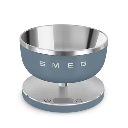 SMEG DIGITÁLIS KONYHAI MÉRLEG, Collezione design, matt viharkék - WaterMarkt.hu