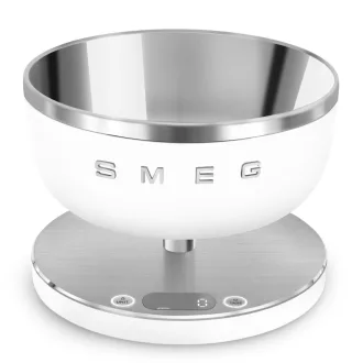 SMEG DIGITÁLIS KONYHAI MÉRLEG, Collezione design, matt fehér - WaterMarkt.hu