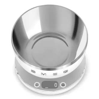 SMEG DIGITÁLIS KONYHAI MÉRLEG, Collezione design, matt fehér - WaterMarkt.hu