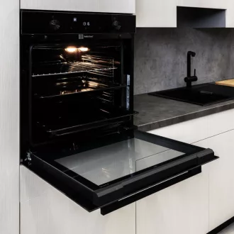 Kluge beépíthető multifonkciós fekete sütő, 75L - WaterMarkt.hu