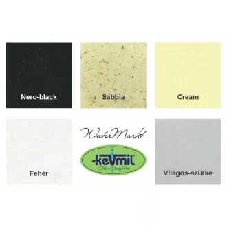 Kevmil gránit LINA exkluzív extra mély gránit mosogatótál - black - WaterMarkt.hu