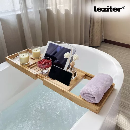 Állítható fürdőkád tálca bambusz - WaterMarkt.hu