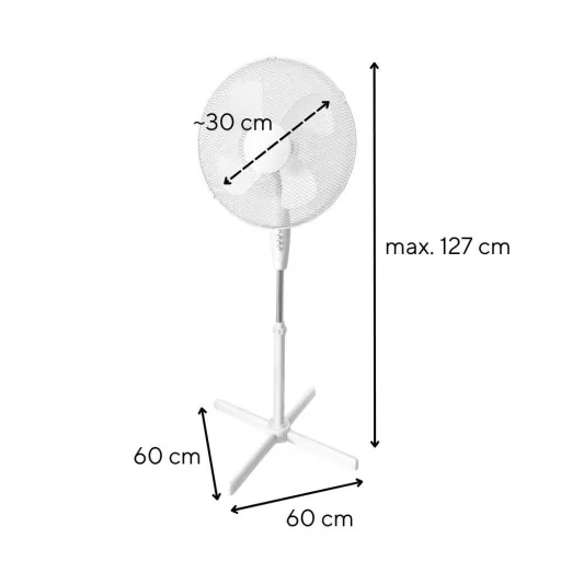 Breeze álló ventilátor 45 W 43 cm - WaterMarkt.hu