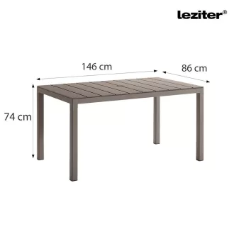 Tulsa műanyag kerti asztal - WaterMarkt.hu