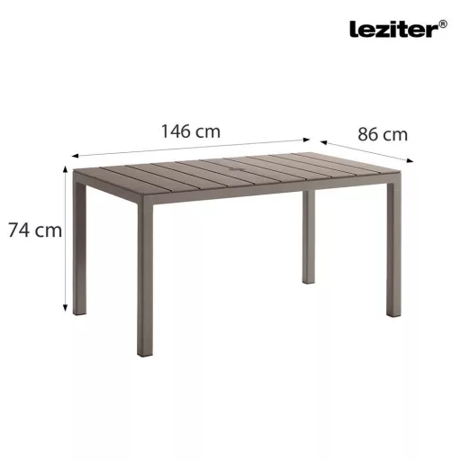 Tulsa műanyag kerti asztal - WaterMarkt.hu
