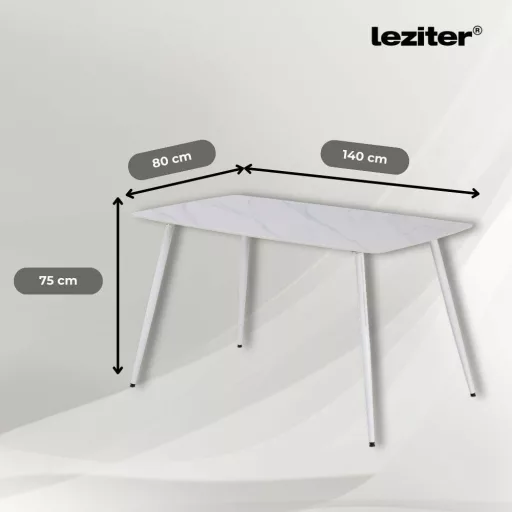 Megan 4+1 étkező garnitúra fehér-fekete - WaterMarkt.hu