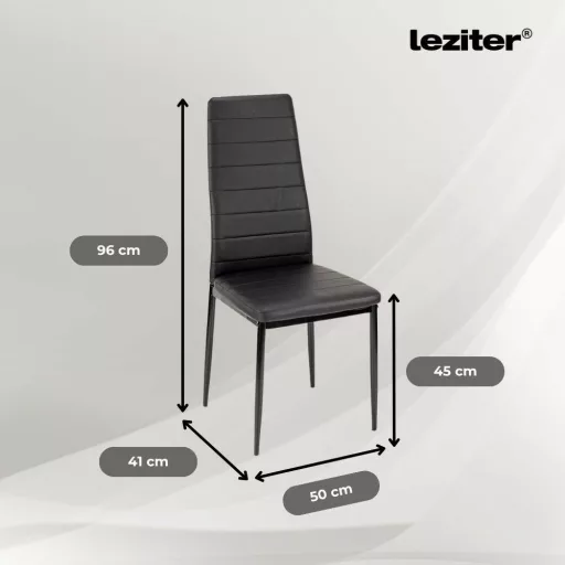 Jenna 6+1 étkező garnitúra fekete - WaterMarkt.hu
