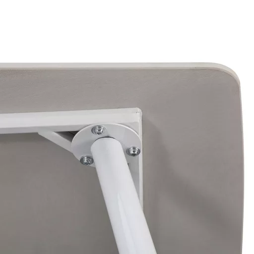 Bora 140 cm szögletes szinterezett kő étkezőasztal fehér - WaterMarkt.hu