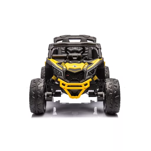 Elektromos gyerek buggy Can-Am Maverick 4x4 sárga 2 személyes