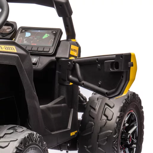 Elektromos gyerek buggy Can-Am Maverick 4x4 sárga 2 személyes