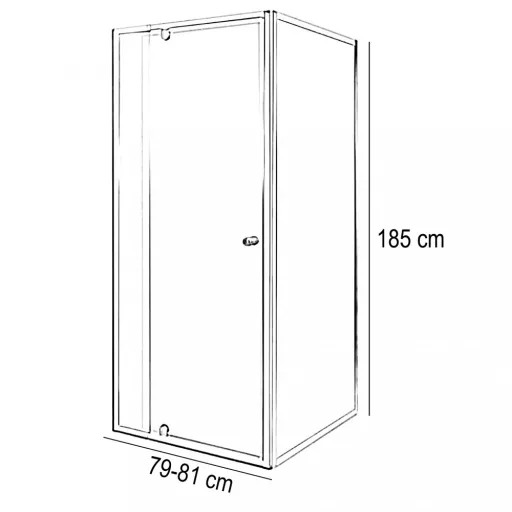 Flexi 80x90 cm sarokba szerelhető aszimmetrikus zuhanykabin zuhanytálca nélkül - WaterMarkt.hu