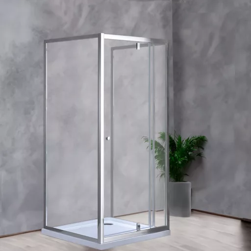Flexi 90x90 cm falsíkra szerelhető szögletes zuhanykabin zuhanytálca nélkül - WaterMarkt.hu