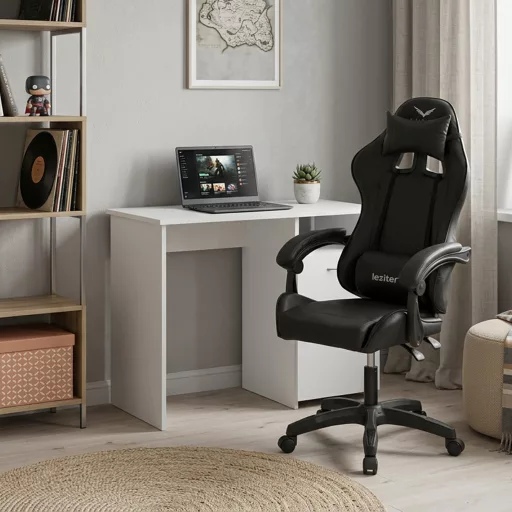Family One íróasztal szett Raven gamer forgószékkel