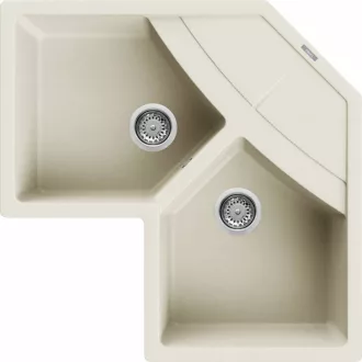 ELLECI - Mosogatótálca Unico CORNER sarok G62 Bianco Antico - WaterMarkt.hu