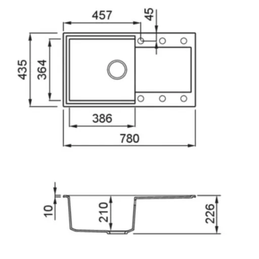 ELLECI - Mosogatótálca Easy 290 G59 Antracite - WaterMarkt.hu