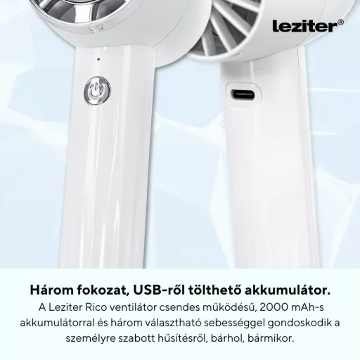 Rico kézi hordozható usb ventilátor 2000 mAh - WaterMarkt.hu