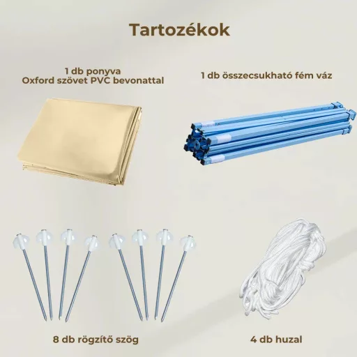 Összecsukható kerti pavilon 3x4 m - WaterMarkt.hu